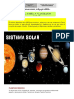 El sistema solar: planetas, satélites y el Sol
