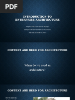 Introduction To Enterprise Architecture