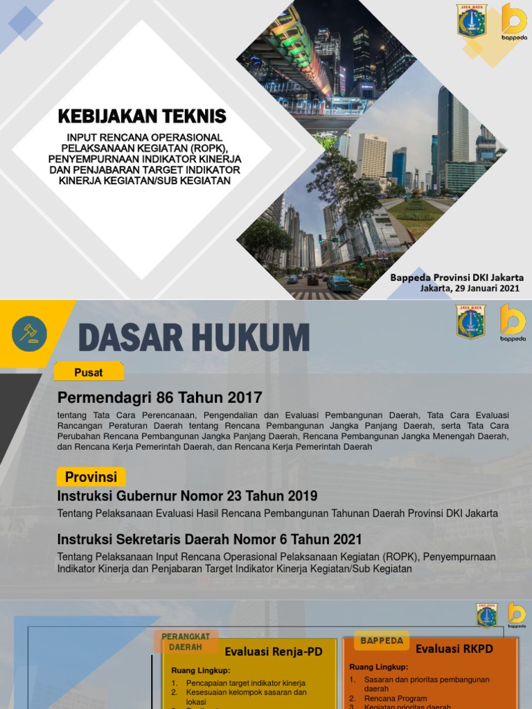 Rencana Operasional Kegiatan (ROPK) DKI | PDF