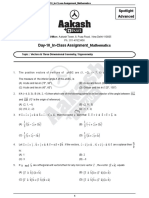 Spotlight_Advanced_Day-10_In-Class Assignment_Mathematics_(Que. & Answer Key)