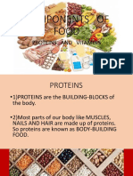 Components of Food - Proteins and Vitamins