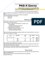 Automatic Importer Template File: Feature Data