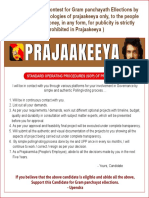 Standard Operating Procedures (Sop) of Prajaakeeya