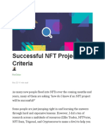 Successful NFT Project Criteria