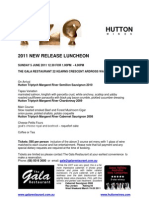 Hutton: 2011 New Release Luncheon