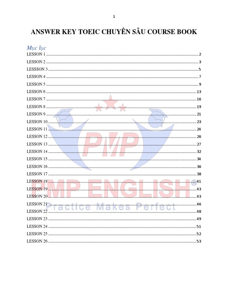 Answer Key Toeic 600 | PDF | Pharmacy