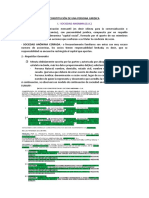 Constitución de Una Persona Juridica