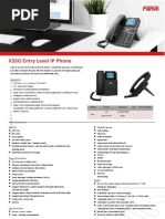 X3SG Entry Level IP Phone: Highlights