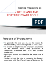 Safety With Hand and Portable Power Tools: Training Programme On