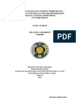 Penentuan Kadar Logam Berat Merkuri Pada Fillet Ikan Patin Dengan Metode Spektroskopi Serapan Atom Di Labortorium Upt PMHP Medan