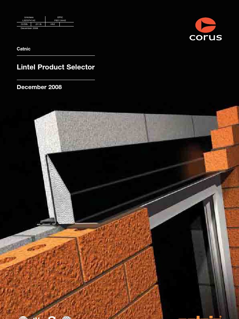 Lintel Product Selector PDF Galvanization Stainless Steel