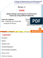 Optimal Design and Analysis of Vertical Axis Wind Turbine