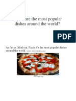 What Are The Most Popular Dishes Around The