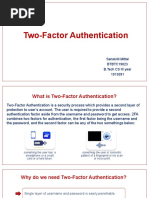 Two-Factor Authentication: Sanskriti Mittal BTBTC19023 B.Tech CS III Year 1913091