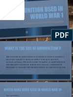 Ammunition Used in World War 1