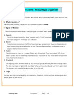 Knowledge Organiser - Ecosystems