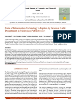 State of Information Technology Adoption by Internal Audit Department in Malaysian Public Sector