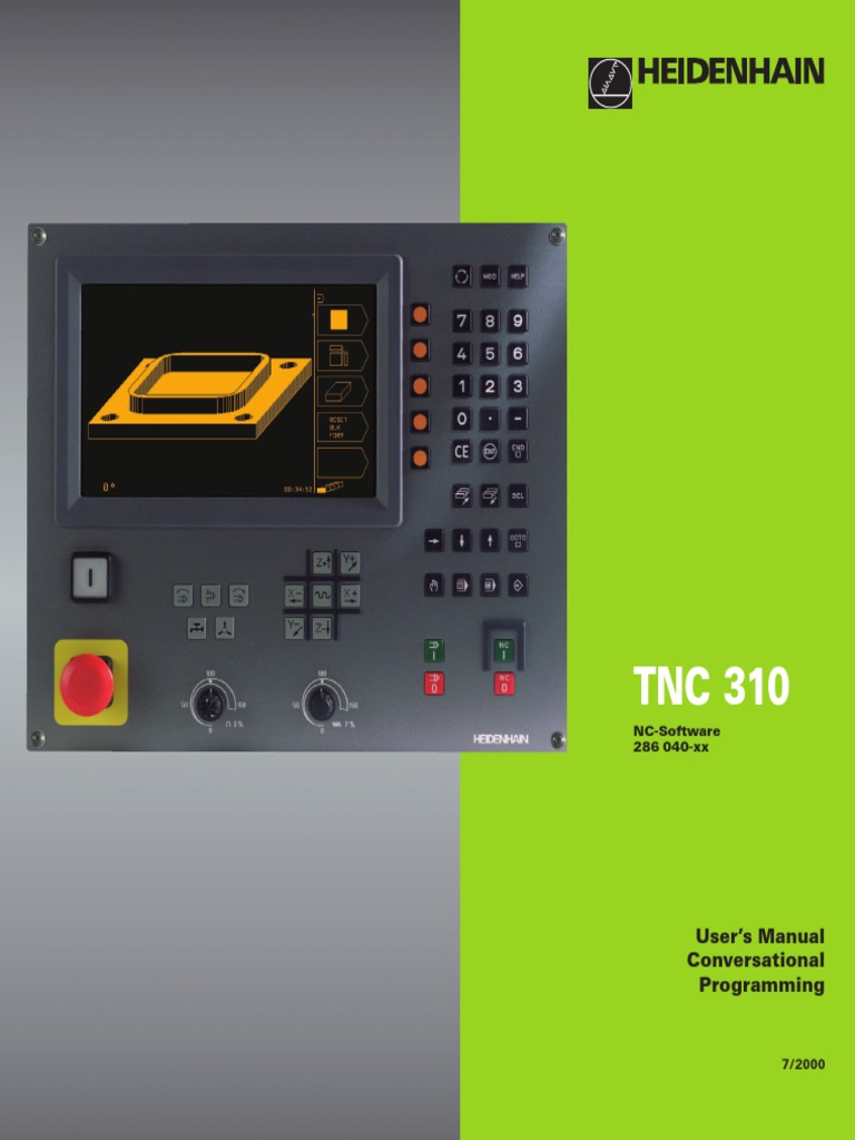 TNC 310 User Manual for NC Programming | PDF | Cartesian Coordinate ...