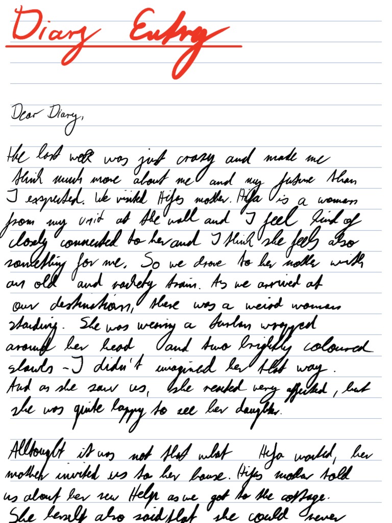 Diary Entry PDF