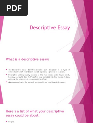 Descriptive Essay