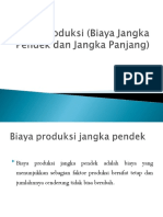 Produksi (Biaya Jangka Pendek Dan Jangka Panjang)