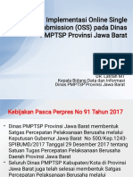Implementasi Online Single Submission (OSS)