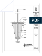 Detail Pondasi: Potongan F - F