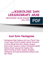 Leksikologi Dan Leksikografi Arab Adam Aflah 0401516001