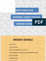 Diabetis Mellitus Ischemic Heart Disease Chronic Renal Failure