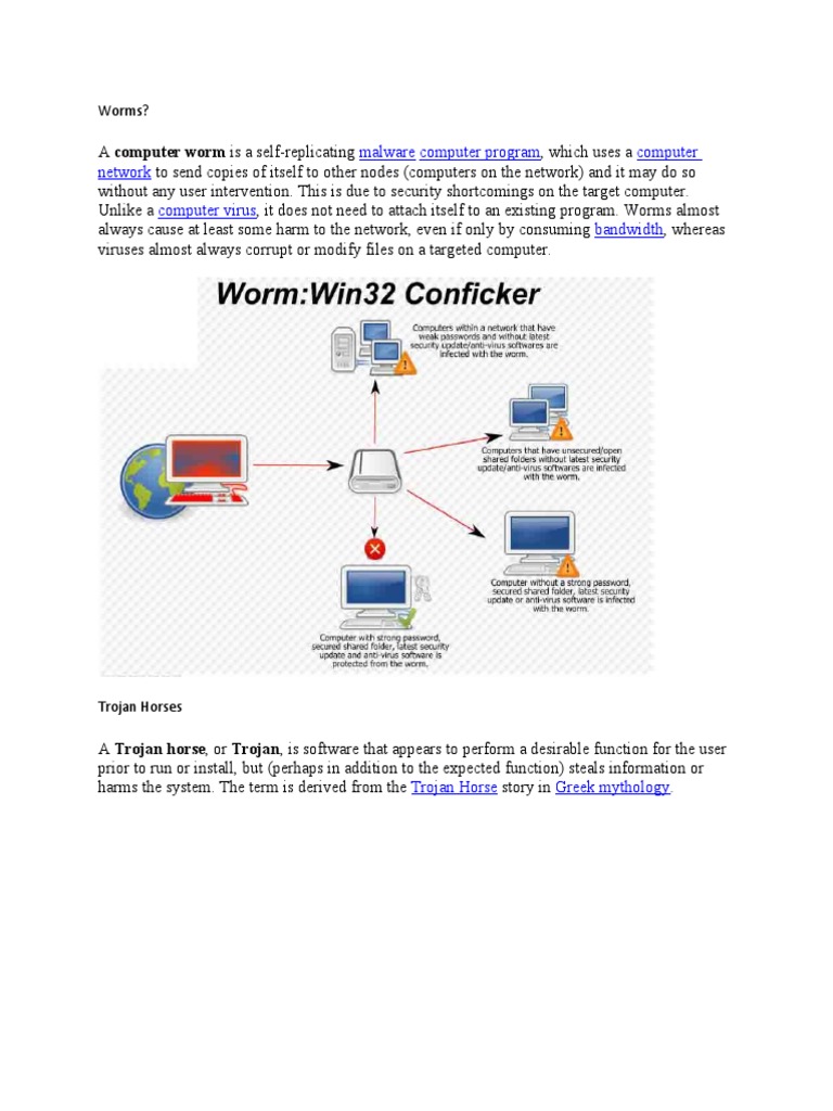 Computer Worms, Trojans, and Logic Bombs | PDF | Computers