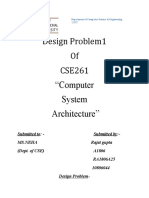 Design Problem1 of CSE261 "Computer System Architecture"