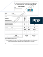 Et Co Py: Marks Sheet-2021