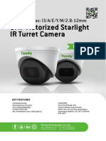 5MP Motorized Starlight IR Turret Camera: TC-C35SS Spec: I3/A/E/Y/M/2.8-12mm