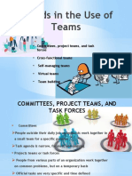 Trends in The Use of Teams: - Committees, Project Teams, and Task