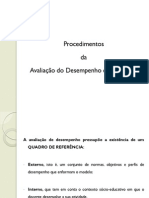 Procedimentos Da Avaliacao de Desmpenho