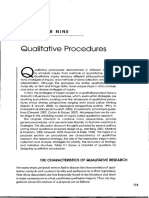 Qualitative Procedures: Chapter