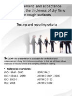 DFT Measurement Process in Different Standards