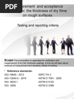 DFT Measurement Process in Different Standards