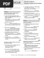 Focus4 2E Test Unit4 ANSWERS | PDF