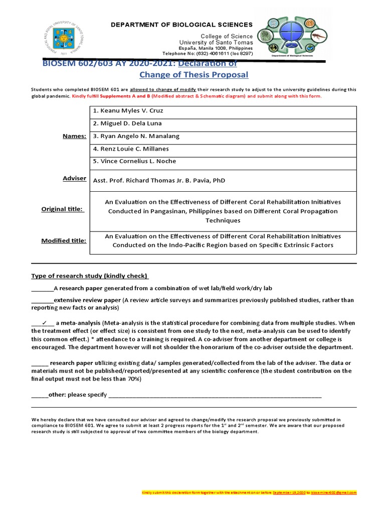Coral Rehabilitation Meta-Analysis Proposal | PDF | Correlation And ...