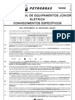 PROVA 11 - ENGENHEIRO DE EQUIPAMENTOS JÚNIOR - ELÉTRICA
