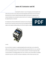 Difference of AC DC Contactor