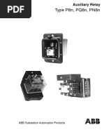 Type P8n, PQ8n, PN8n: Auxiliary Relay