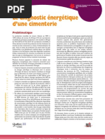 Le diagnostic énergétique d’une cimenterie