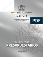 4.Clasificadores Presupuestarios Gestion 2021