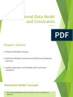 Relational Data Model and Constraints