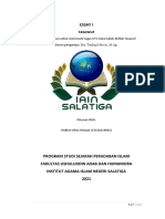 Essay Tentang Tasawuf - Maftuh Alfan Hidayat - 53010210002 - SPI A - UTS Akhlak Tasawuf