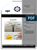 Strategy For Successful Business: Institute of Business Management (Ibm) - Uet, Lahore
