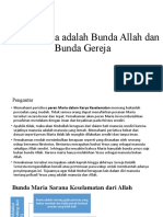 Bunda Maria Adalah Bunda Allah Dan Bunda Gereja