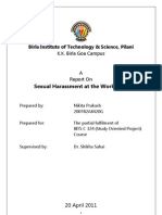 Download Project Report Sexual Harassment at Workplace by nikitaprakash SN54777972 doc pdf